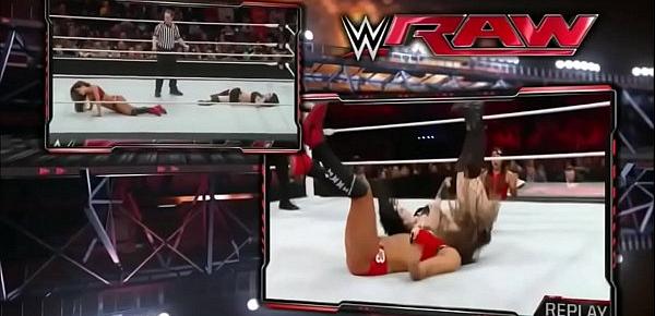  Nikki Bella vs Paige. Raw 3 2 15.